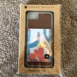 Cactus thread wallet phone case